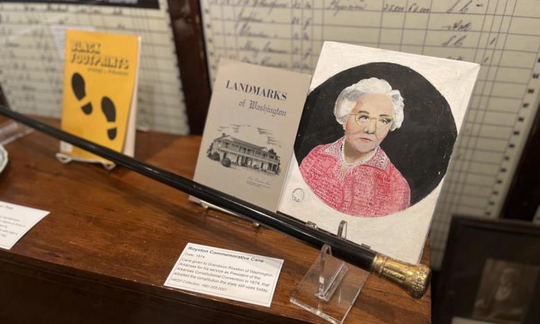 Items at the exhibit “Washington, Arkansas: Celebrating 200 Years."